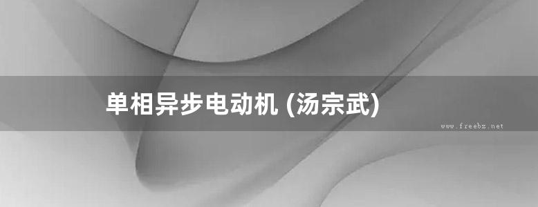 单相异步电动机 (汤宗武)